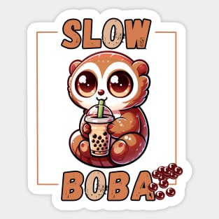 Sip & Savor: Slow Lori's Boba Tea Sticker
